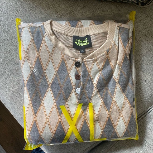 Tunnel Vision | NWT’s oversized argyle punk goth grunge dark academia sweater - Picture 10 of 10